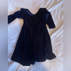 Blue velvet dress size 5t